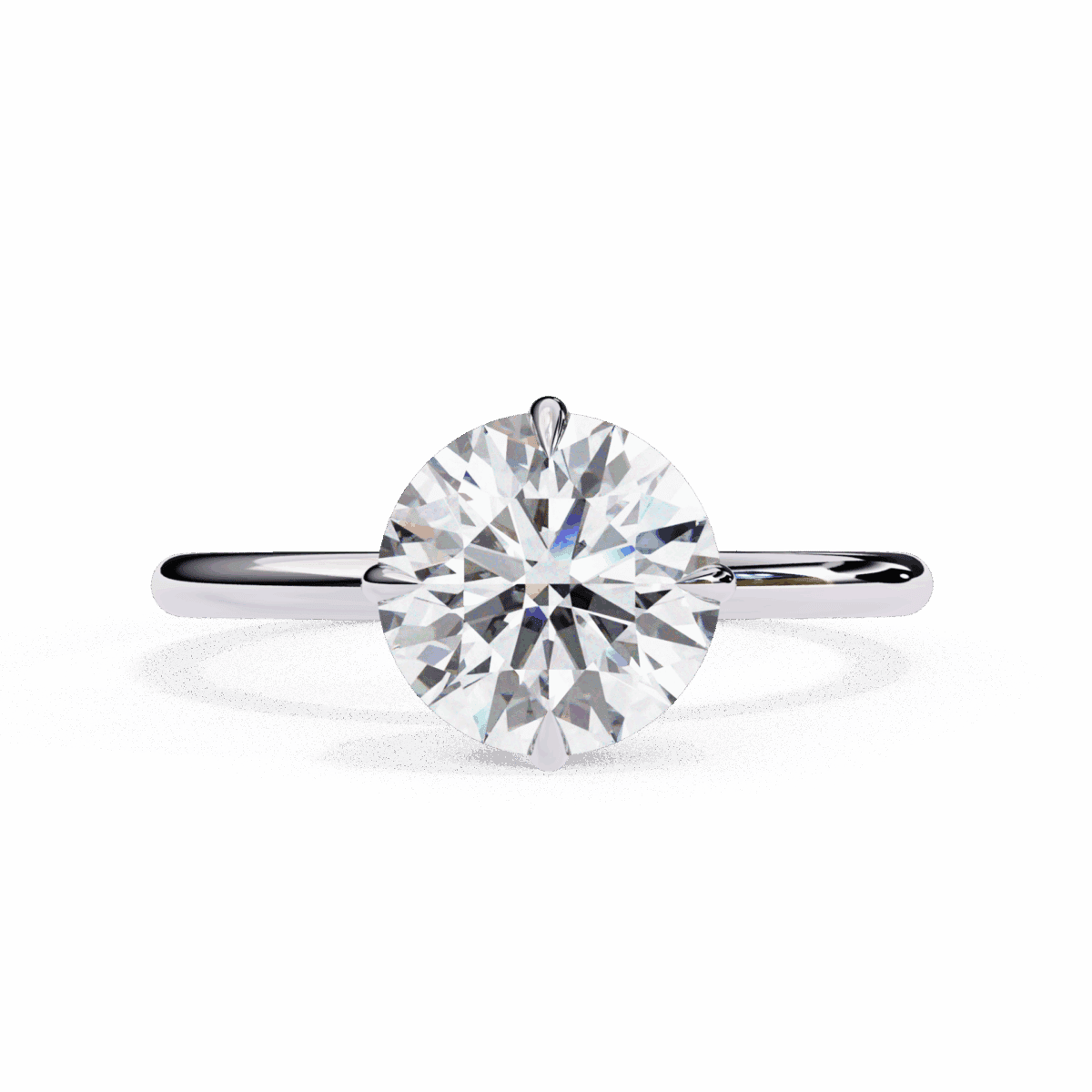 2.25 Carat Round Cut Eternal Solitaire Wedding Ring  Image 1