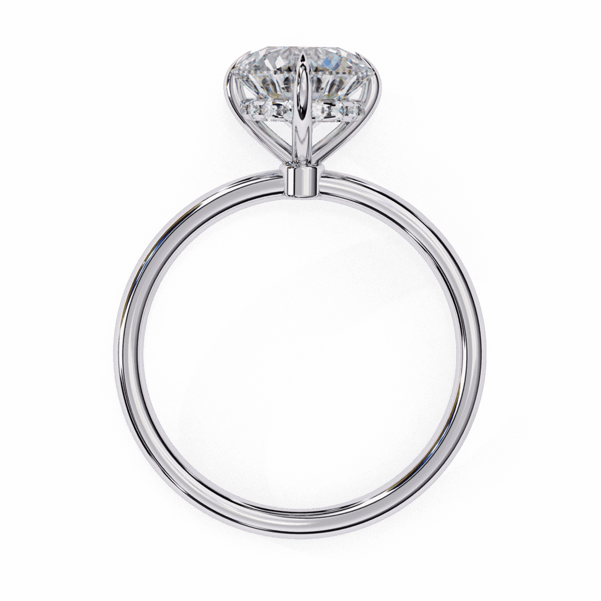 2.25 Carat Round Cut Eternal Solitaire Wedding Ring  Image 3