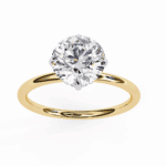 2.25 Carat Round Cut Eternal Solitaire Wedding Ring - Image 8