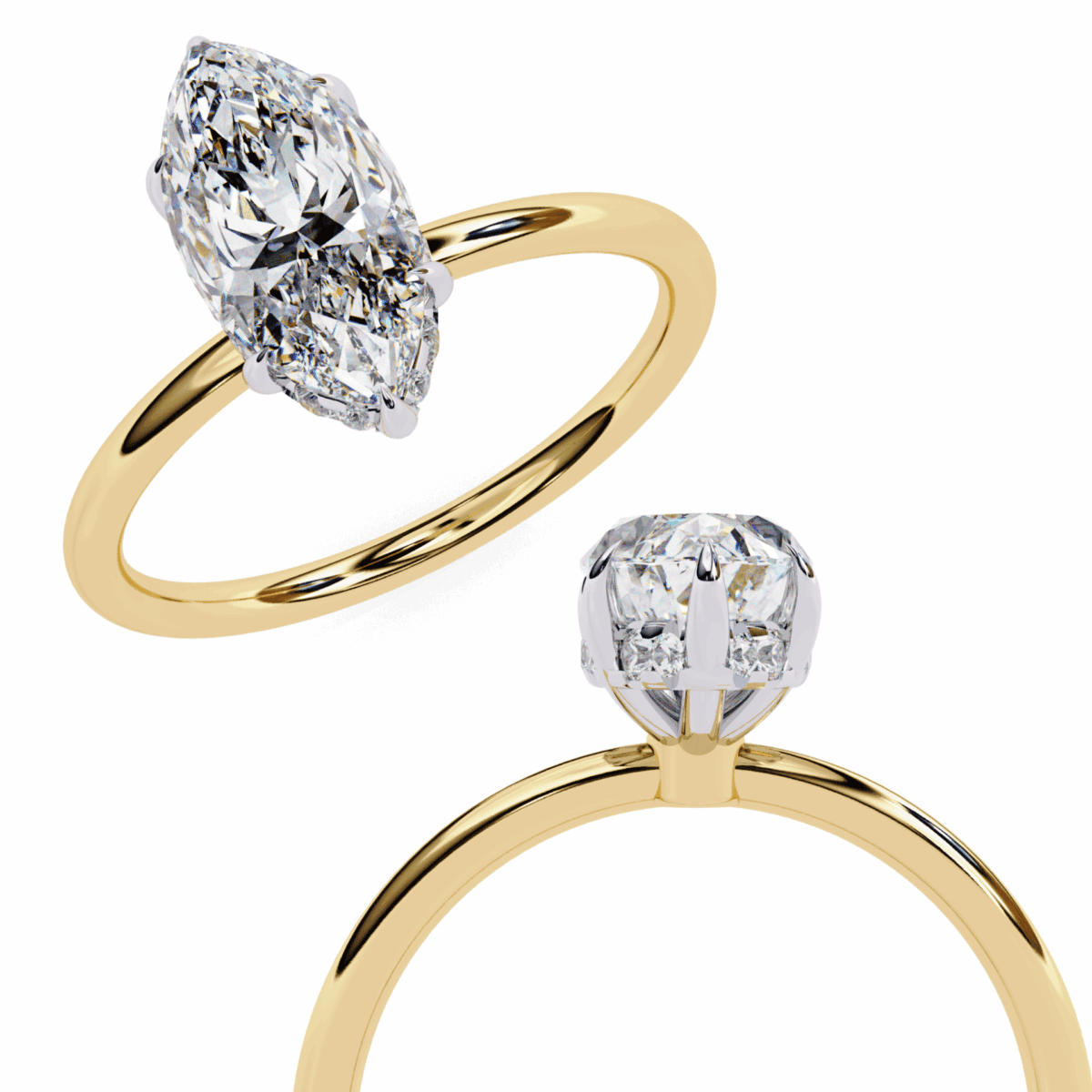 1.5 Carat Marquise Cut Eternal Solitaire Wedding Ring  Image 9