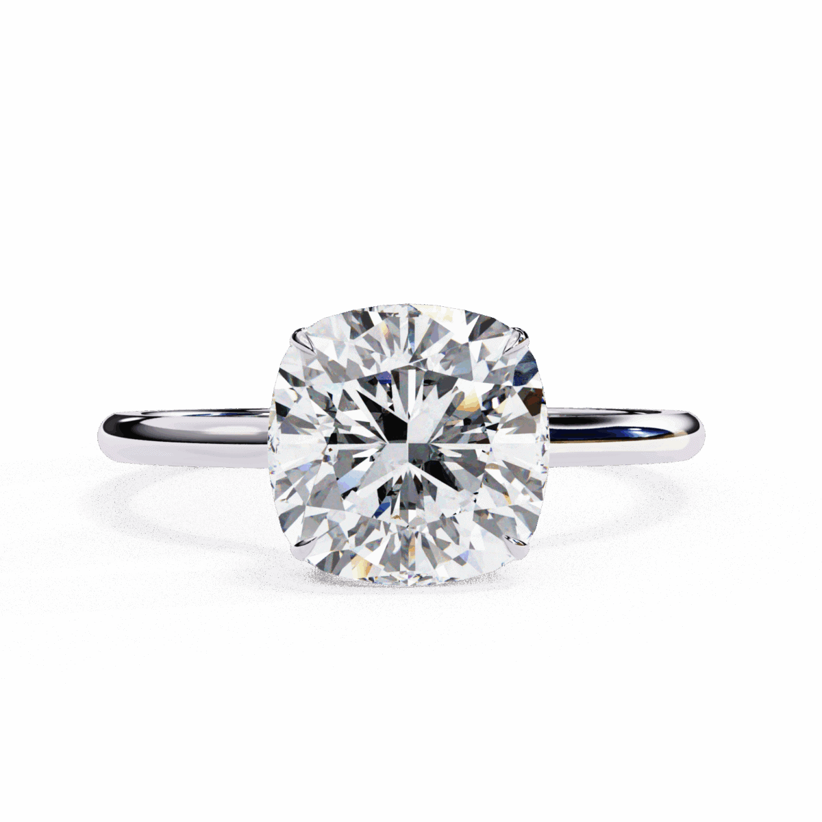 2.75 Carat Cushion Cut Solitaire Promise Wedding Ring  Image 1