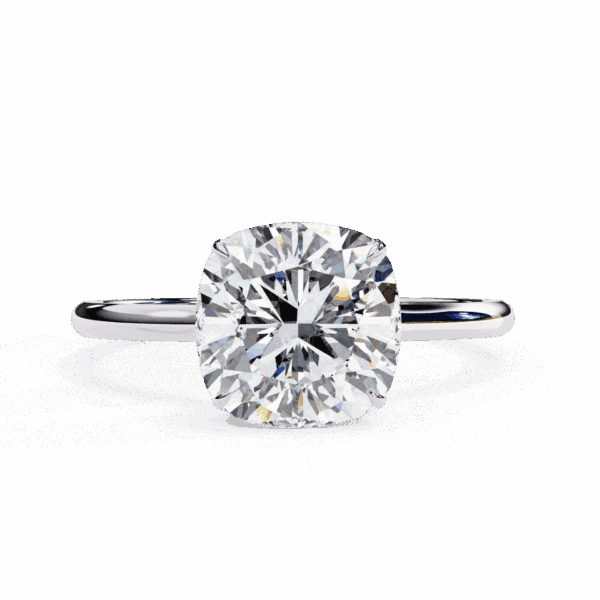 2.75 Carat Cushion Cut Solitaire Promise Wedding Ring