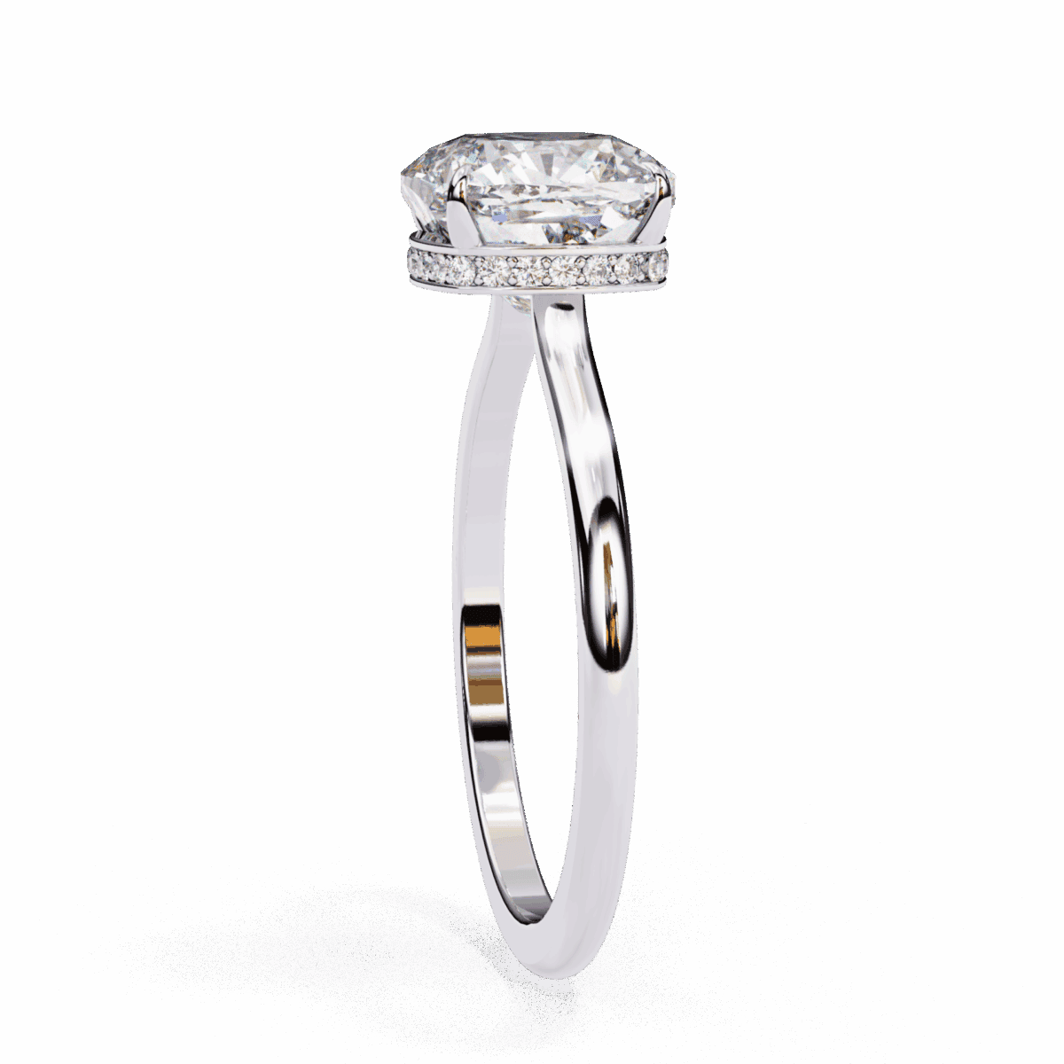 2.75 Carat Cushion Cut Solitaire Promise Wedding Ring  Image 2