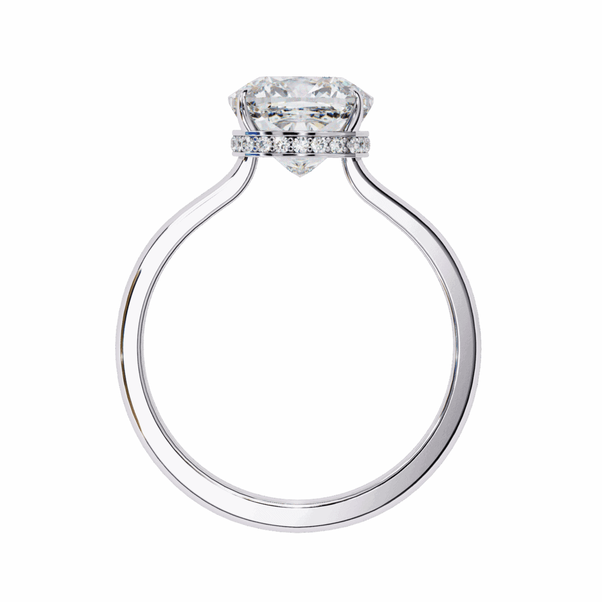 2.75 Carat Cushion Cut Solitaire Promise Wedding Ring  Image 3