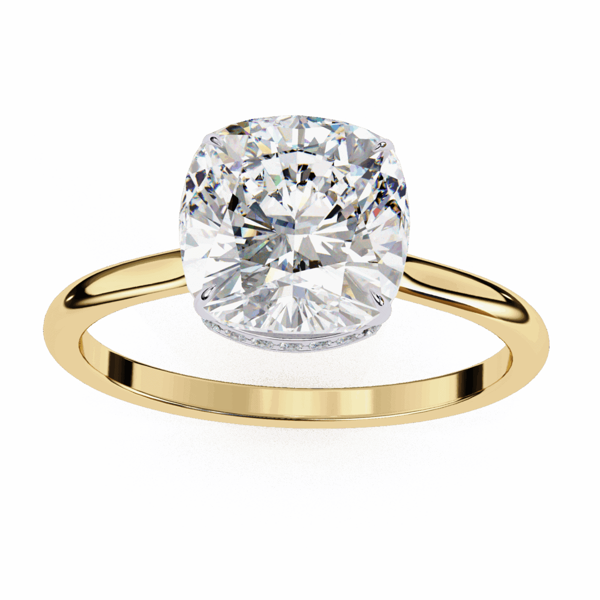 2.75 Carat Cushion Cut Solitaire Promise Wedding Ring  Image 9