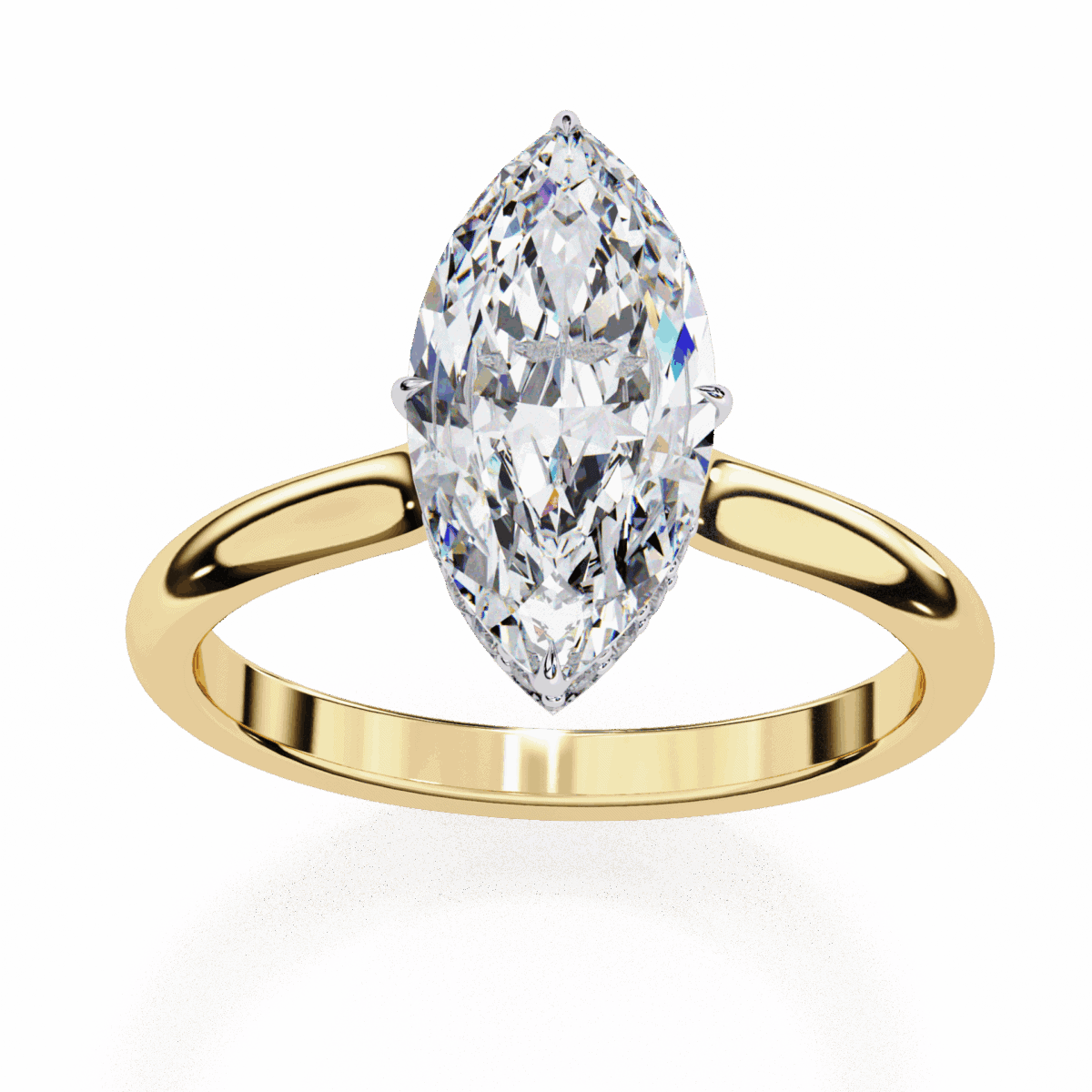 1.5 Carat Marquise Cut Solitaire Promise Wedding Ring  Image 8
