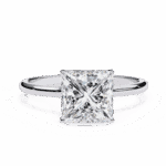 2.25 Carat Princess Cut Solitaire Promise Wedding Ring