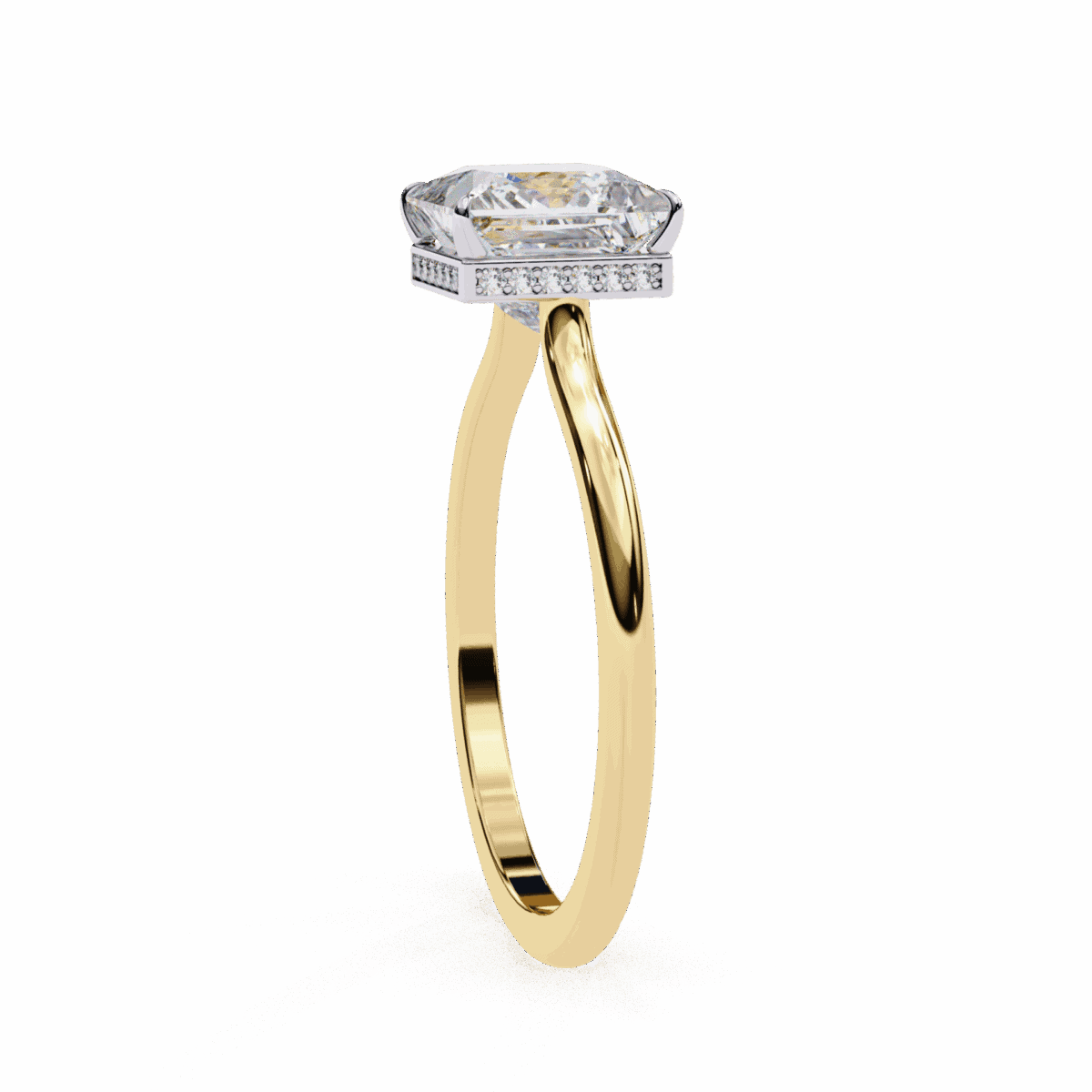 2.25 Carat Princess Cut Solitaire Promise Wedding Ring  Image 5