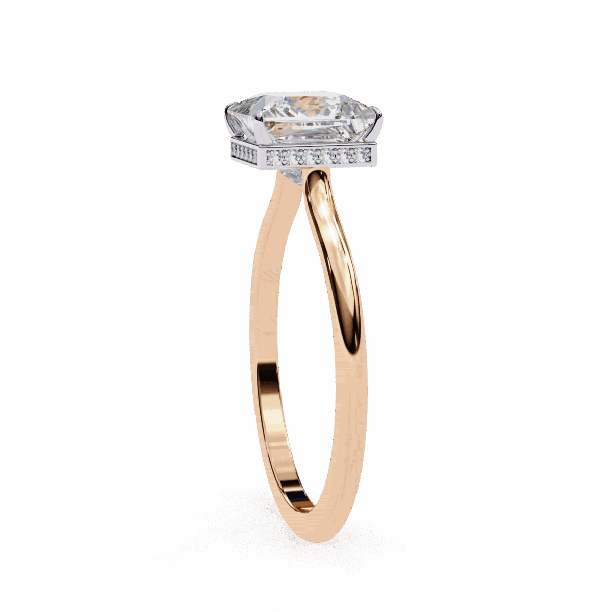 2.25 Carat Princess Cut Solitaire Promise Wedding Ring  Image 10