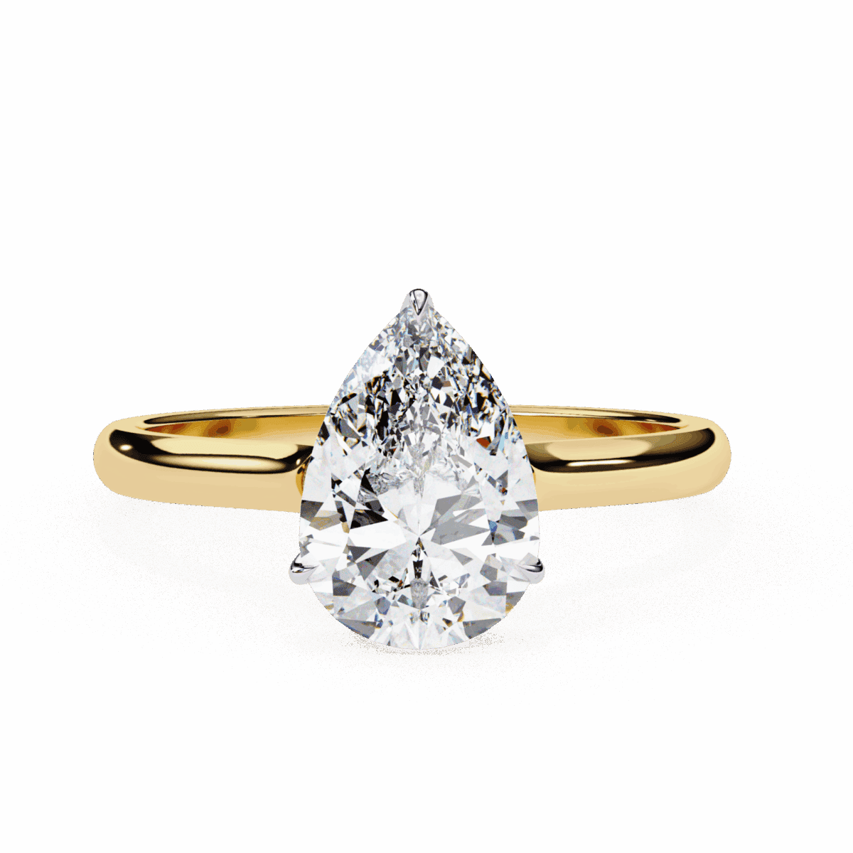 1.75 Carat Pear Cut Solitaire Promise Wedding Ring  Image 4