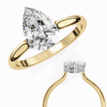 1.75 Carat Pear Cut Solitaire Promise Wedding Ring - Image 5