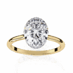 2 Carat Oval Cut Solitaire Promise Wedding Ring - Image 7