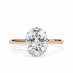 2 Carat Oval Cut Solitaire Promise Wedding Ring - Image 9