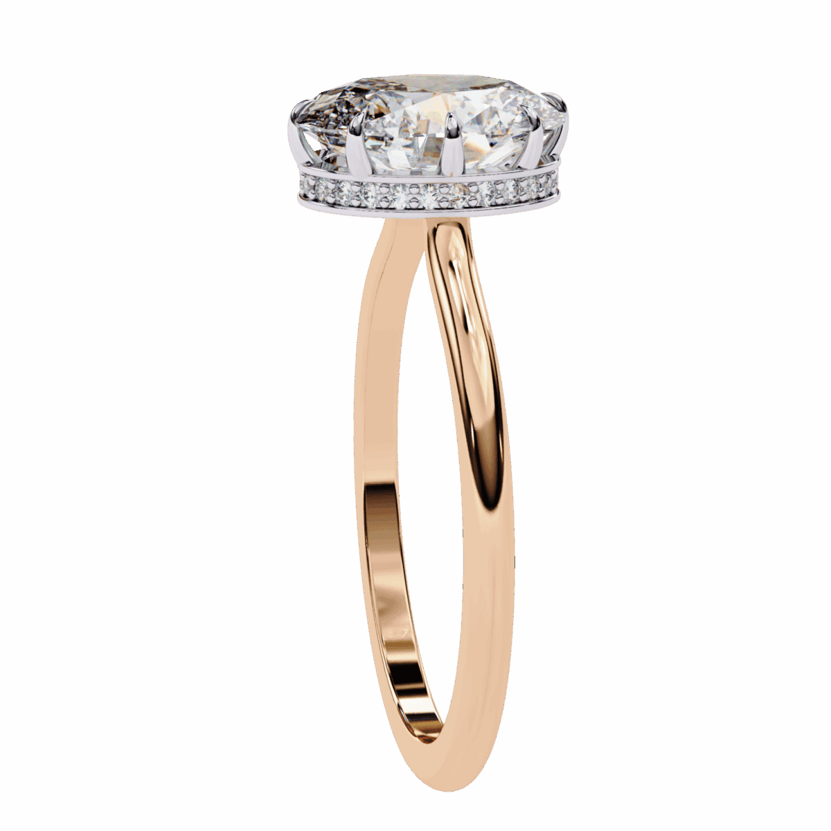 2 Carat Oval Cut Solitaire Promise Wedding Ring  Image 10