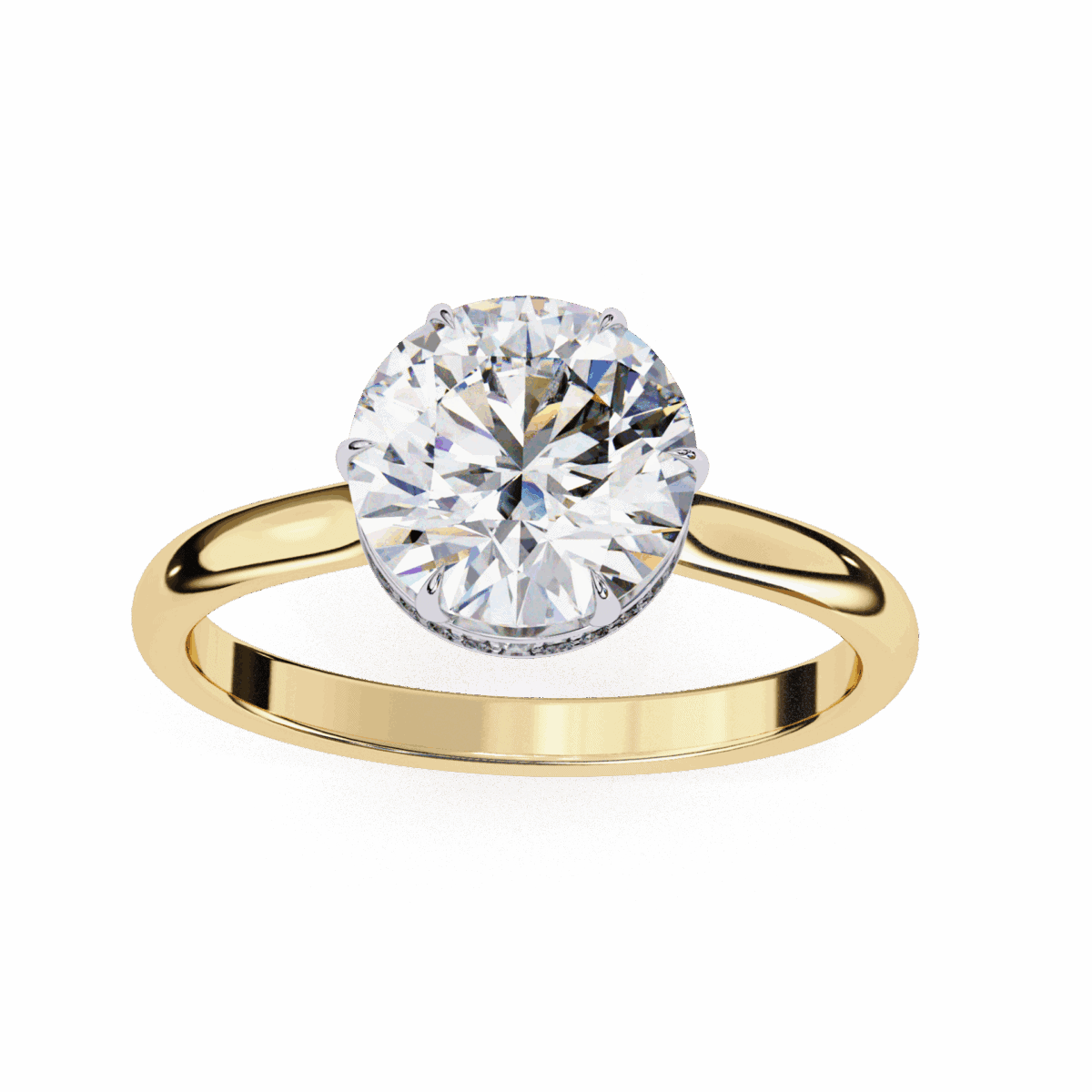 2.25 Carat Round Cut Solitaire Promise Wedding Ring  Image 9