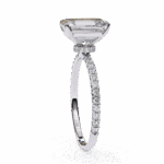 3.25 Carat Radiant Cut Modern Classic Solitaire Ring - Image 2