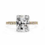 3.25 Carat Radiant Cut Modern Classic Solitaire Ring - Image 5