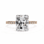 3.25 Carat Radiant Cut Modern Classic Solitaire Ring - Image 9