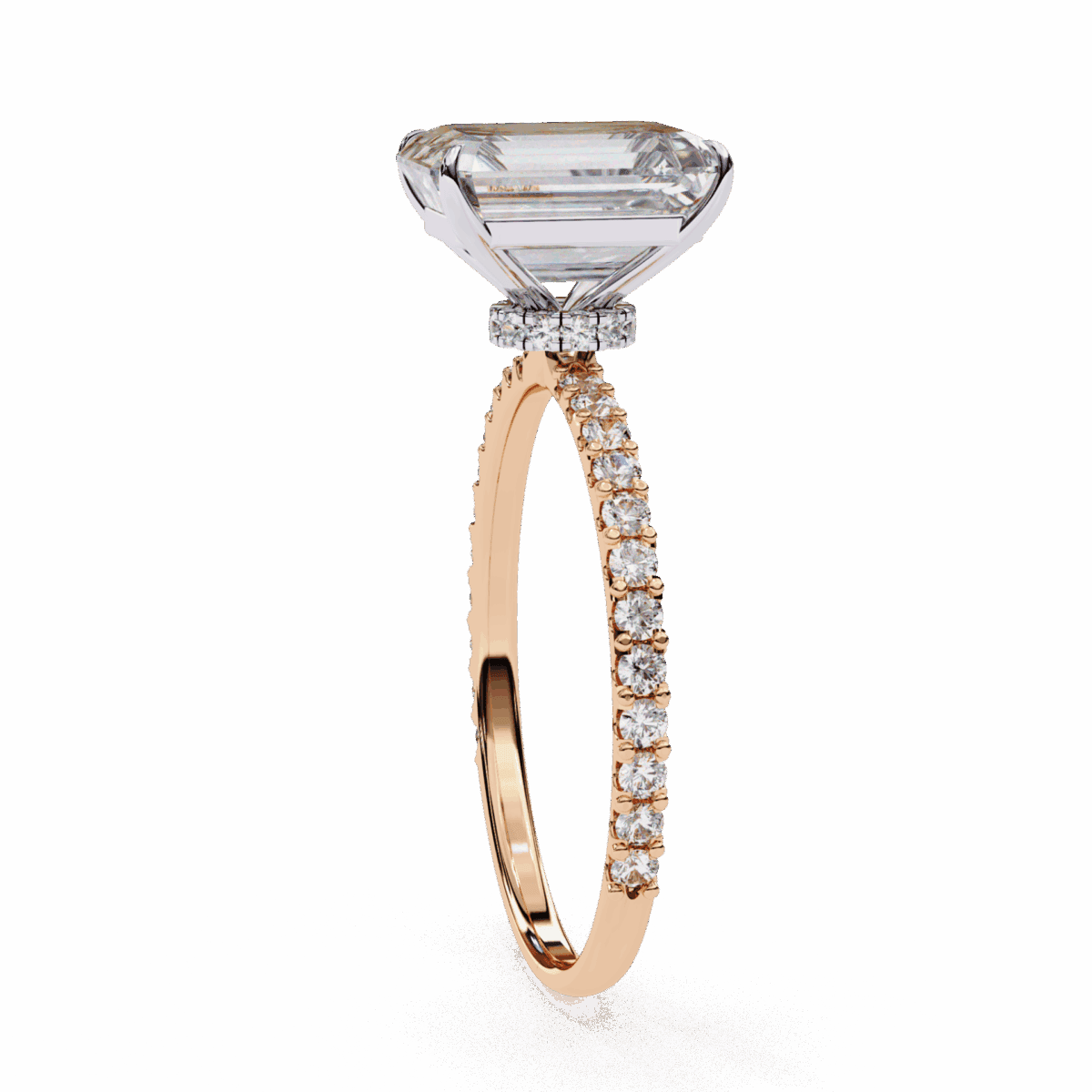 3.25 Carat Radiant Cut Modern Classic Solitaire Ring  Image 10