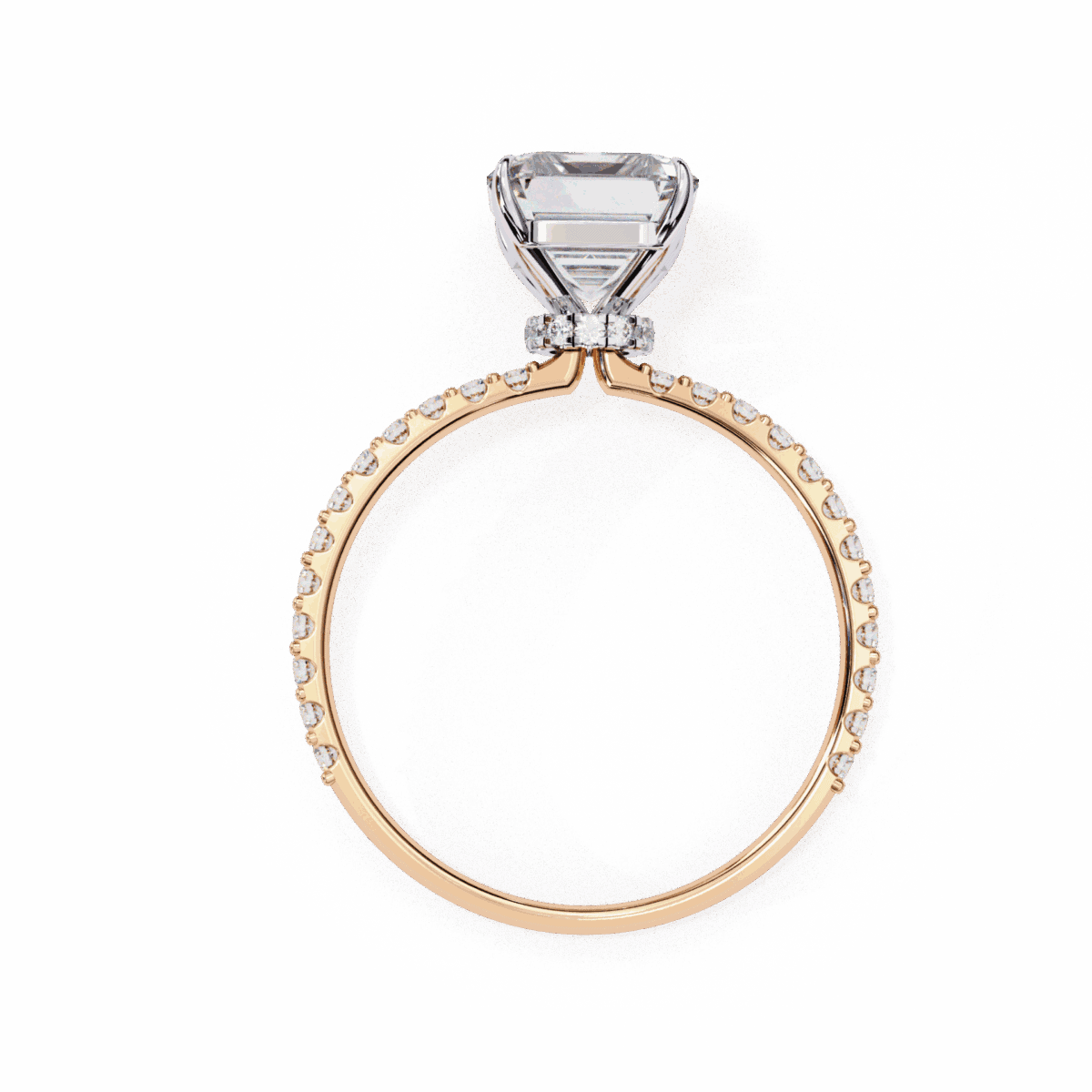 3.25 Carat Radiant Cut Modern Classic Solitaire Ring  Image 11