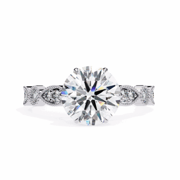 2.25 Carat Round Cut The One Lab Diamond Solitaire Ring
