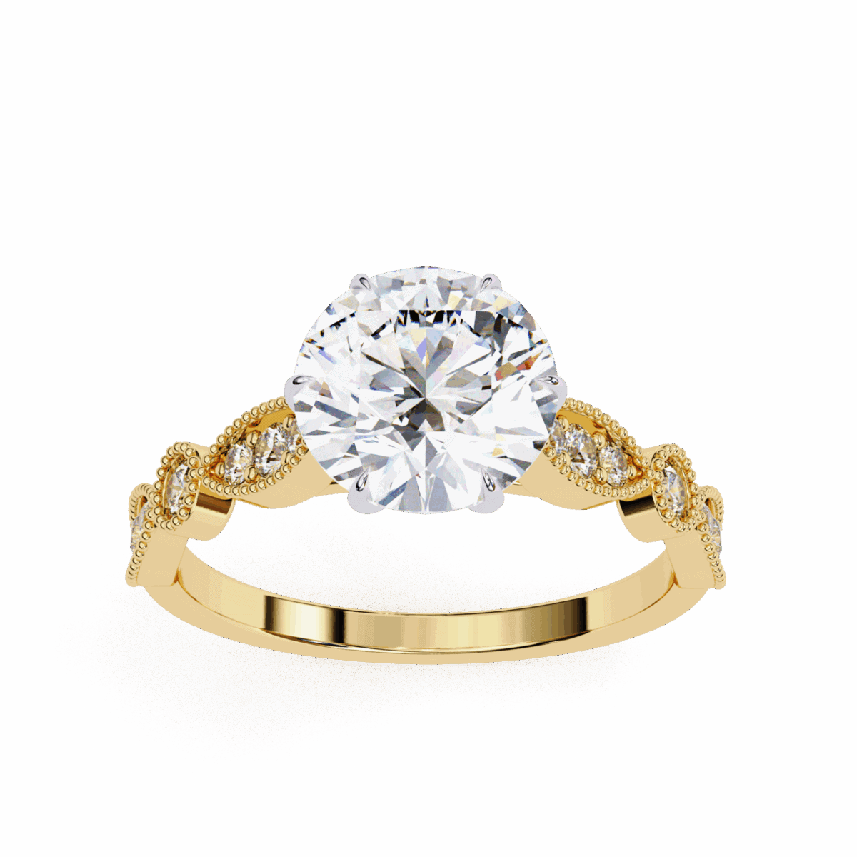 2.25 Carat Round Cut The One Lab Diamond Solitaire Ring  Image 8