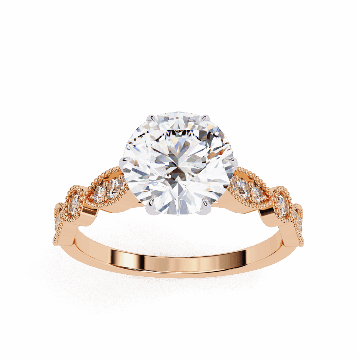 2.25 Carat Round Cut The One Lab Diamond Solitaire Ring  Image 12