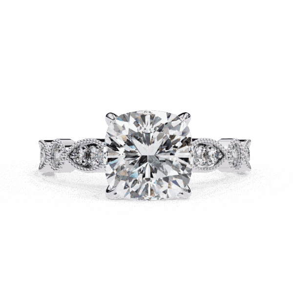 3 Carat Cushion Cut The One Lab Diamond Solitaire Ring