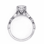 3 Carat Cushion Cut The One Lab Diamond Solitaire Ring - Image 3