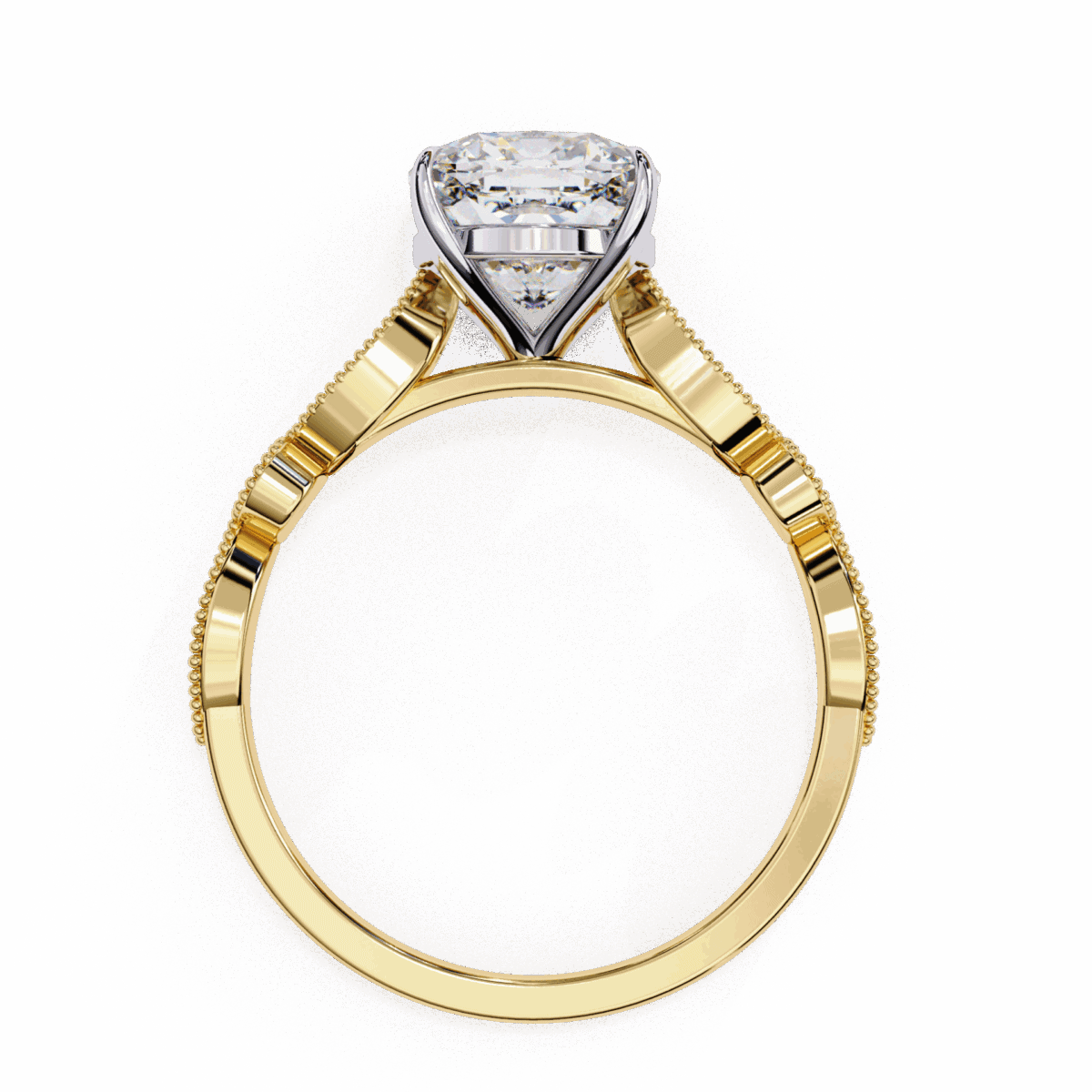 3 Carat Cushion Cut The One Lab Diamond Solitaire Ring  Image 7