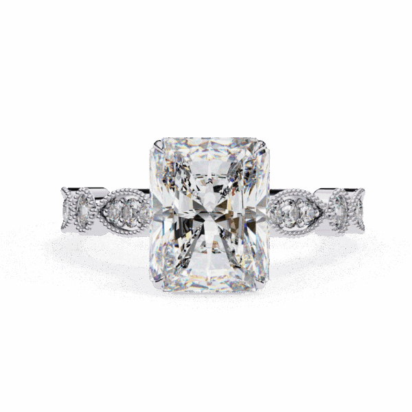 3.25 Carat Radiant Cut The One Lab Diamond Solitaire Ring