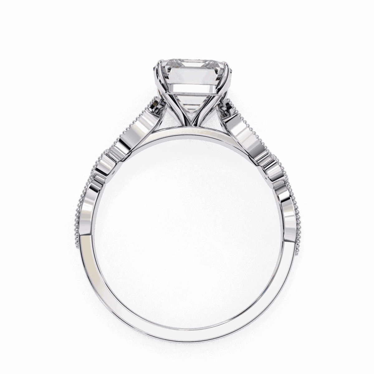 3.25 Carat Radiant Cut The One Lab Diamond Solitaire Ring  Image 3