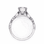 3.25 Carat Radiant Cut The One Lab Diamond Solitaire Ring - Image 3