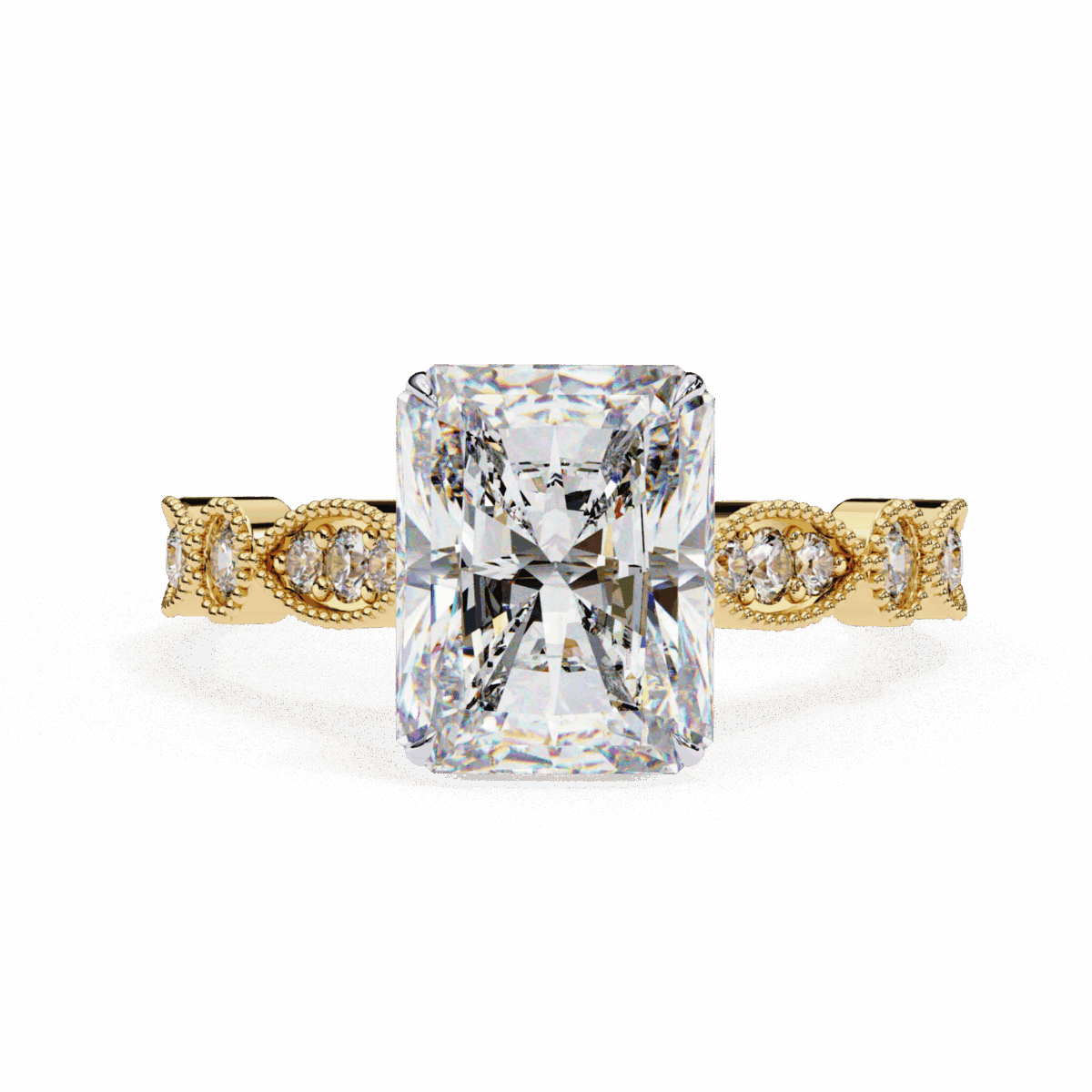 3.25 Carat Radiant Cut The One Lab Diamond Solitaire Ring  Image 5