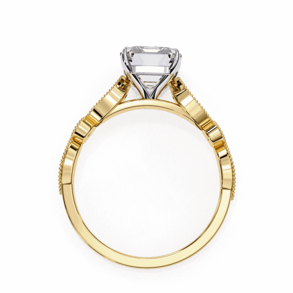 3.25 Carat Radiant Cut The One Lab Diamond Solitaire Ring  Image 7