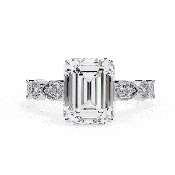 2.75 Carat Emerald Cut The One Lab Diamond Solitaire Ring