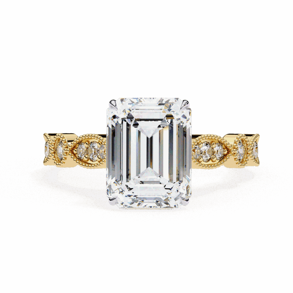 2.75 Carat Emerald Cut The One Lab Diamond Solitaire Ring  Image 5