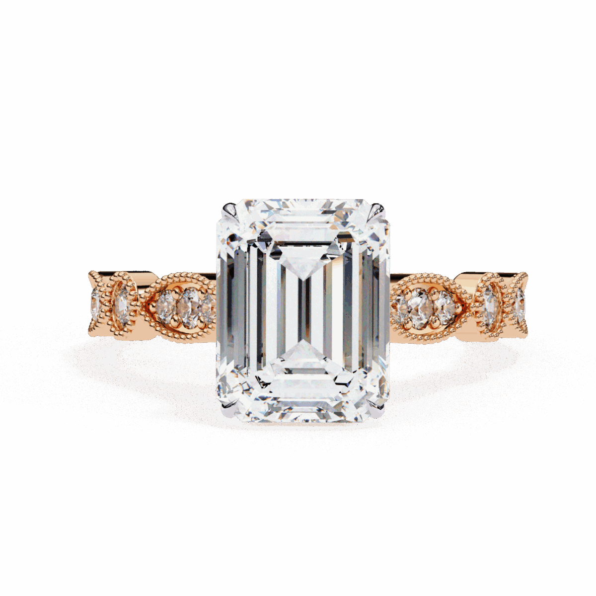 2.75 Carat Emerald Cut The One Lab Diamond Solitaire Ring  Image 9