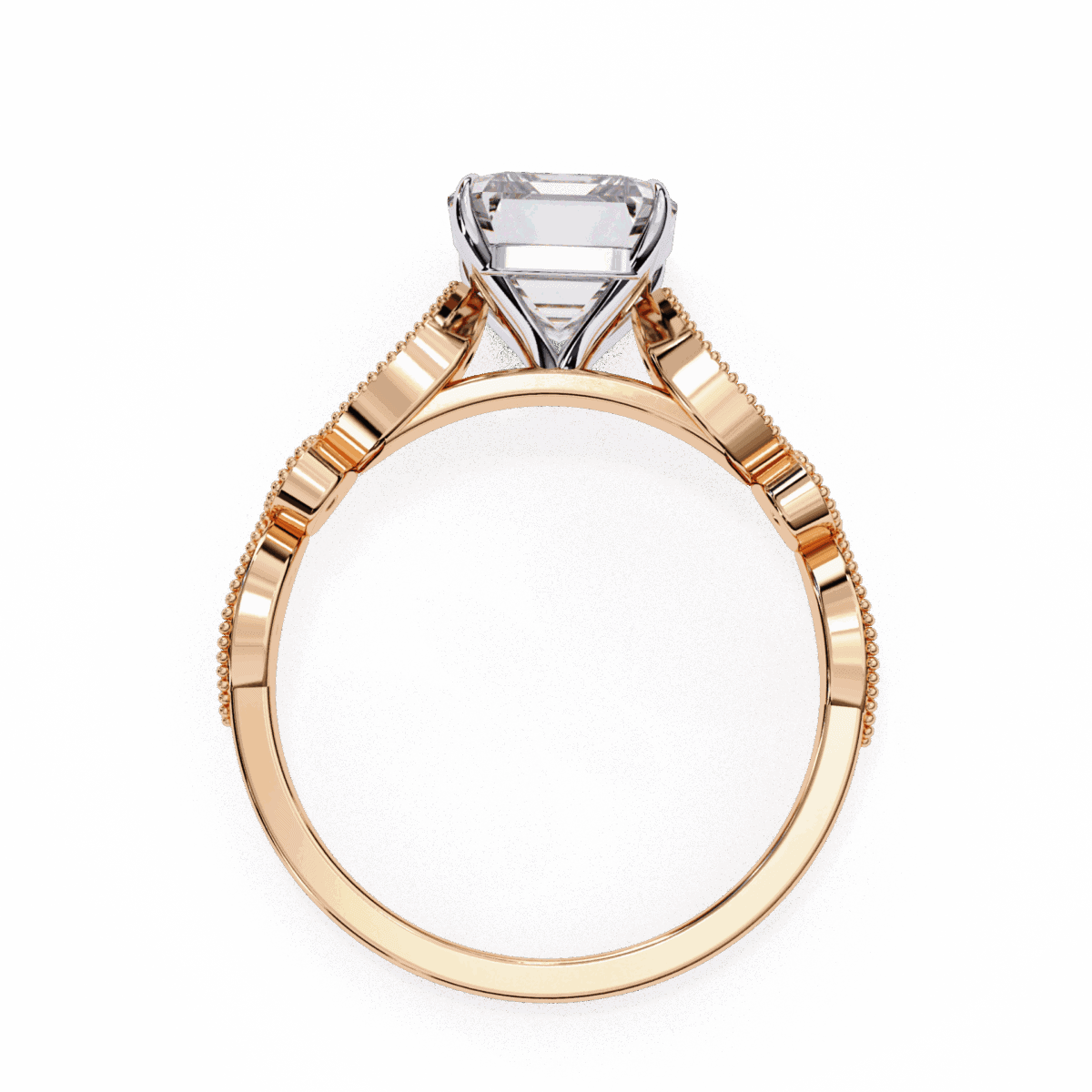 2.75 Carat Emerald Cut The One Lab Diamond Solitaire Ring  Image 11