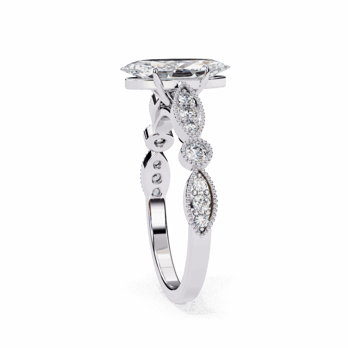 1 Carat Marquise Cut The One Lab Diamond Solitaire Ring  Image 2