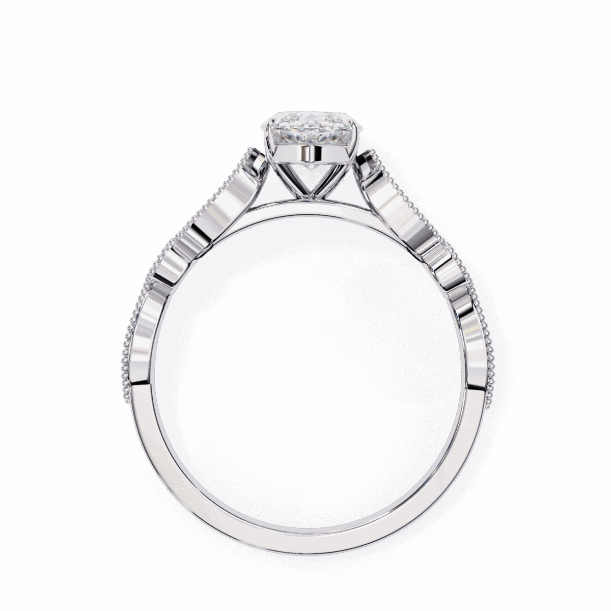 1 Carat Marquise Cut The One Lab Diamond Solitaire Ring  Image 3