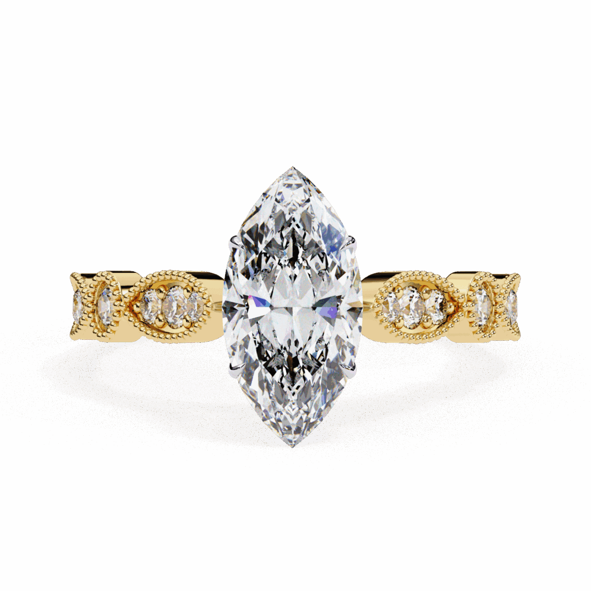 1 Carat Marquise Cut The One Lab Diamond Solitaire Ring  Image 5