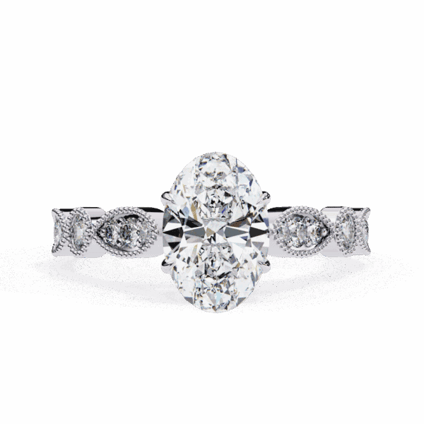1.5 Carat Oval Cut The One Lab Diamond Solitaire Ring
