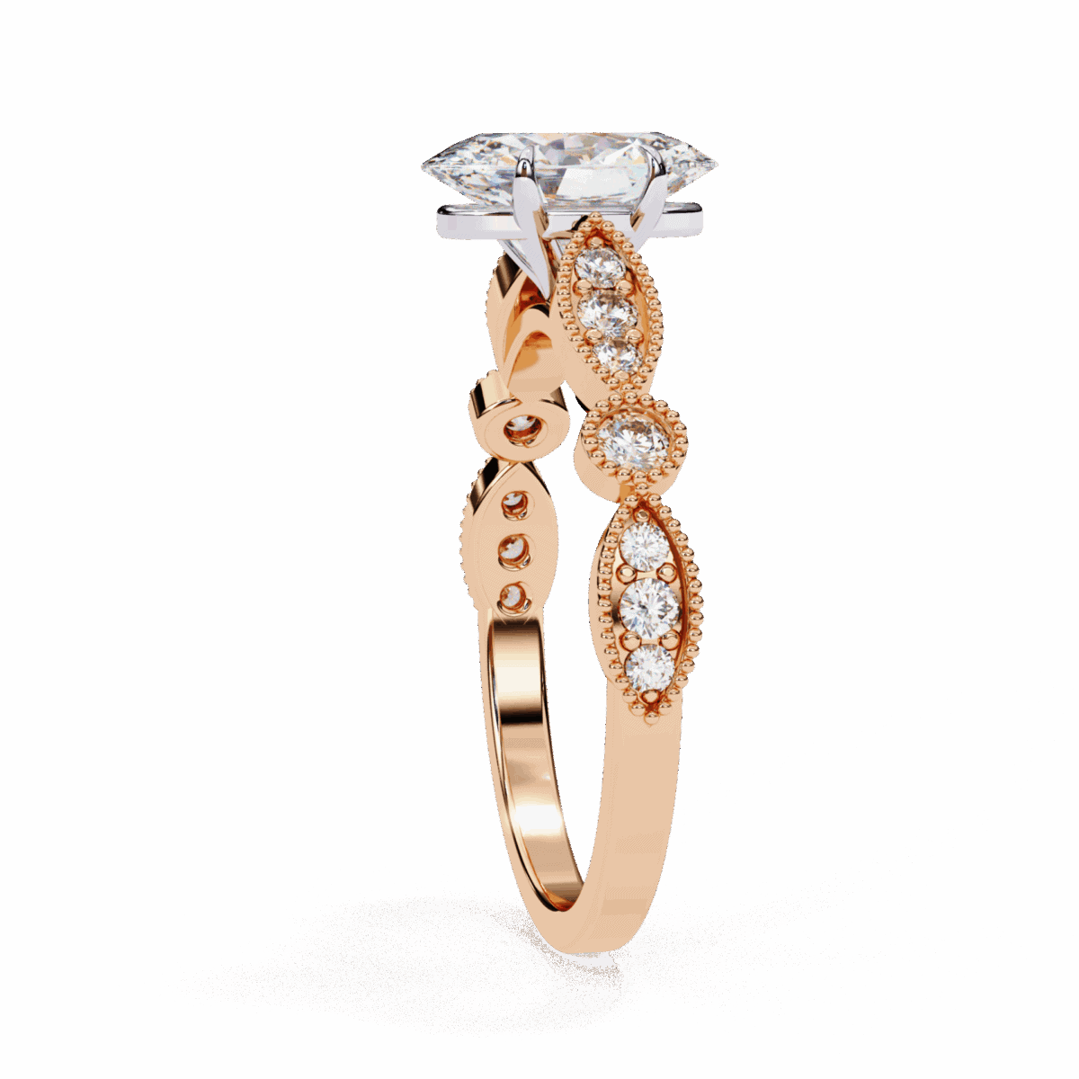 1.5 Carat Oval Cut The One Lab Diamond Solitaire Ring  Image 10