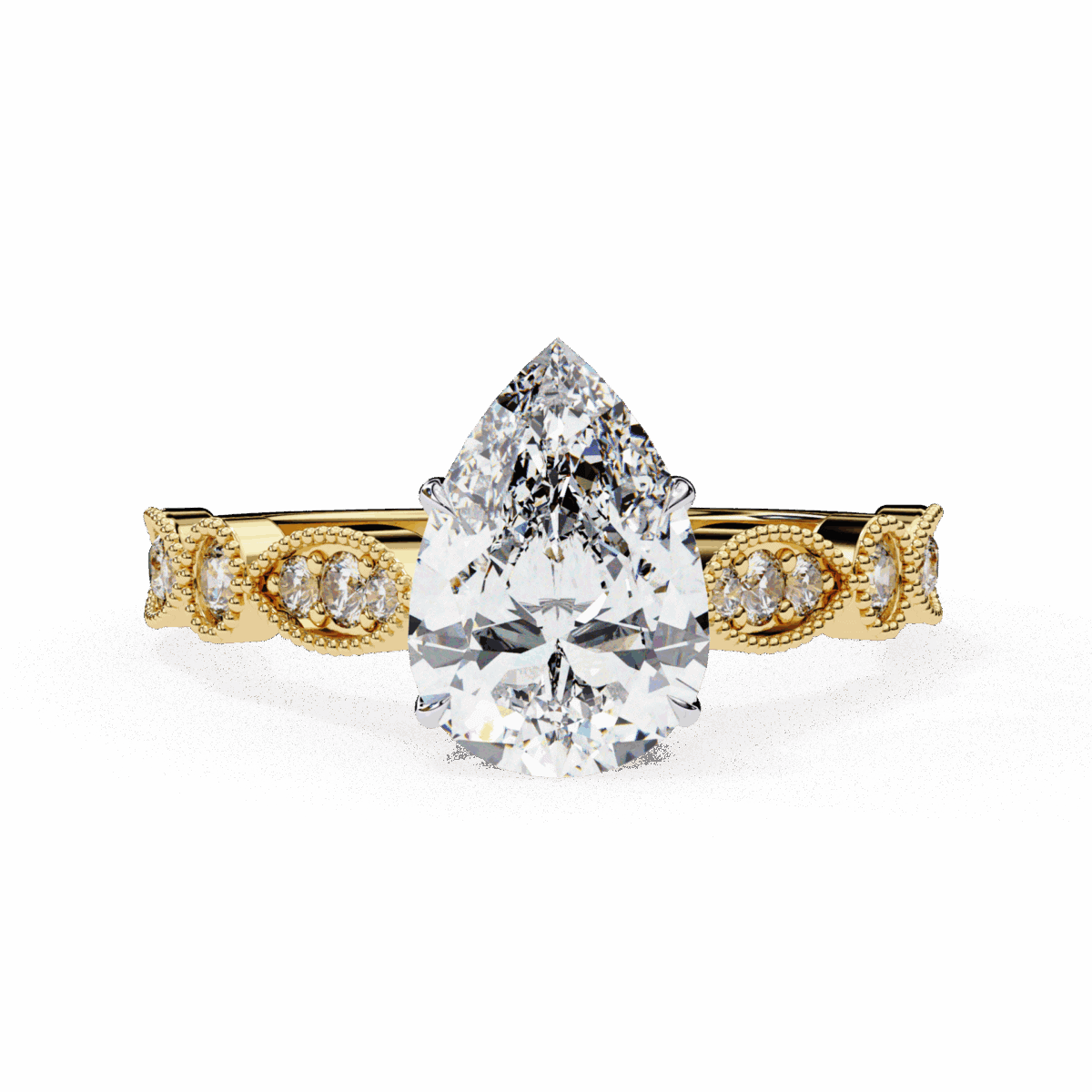 1.25 Carat Pear Cut The One Lab Diamond Solitaire Ring  Image 5