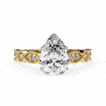 1.25 Carat Pear Cut The One Lab Diamond Solitaire Ring - Image 5