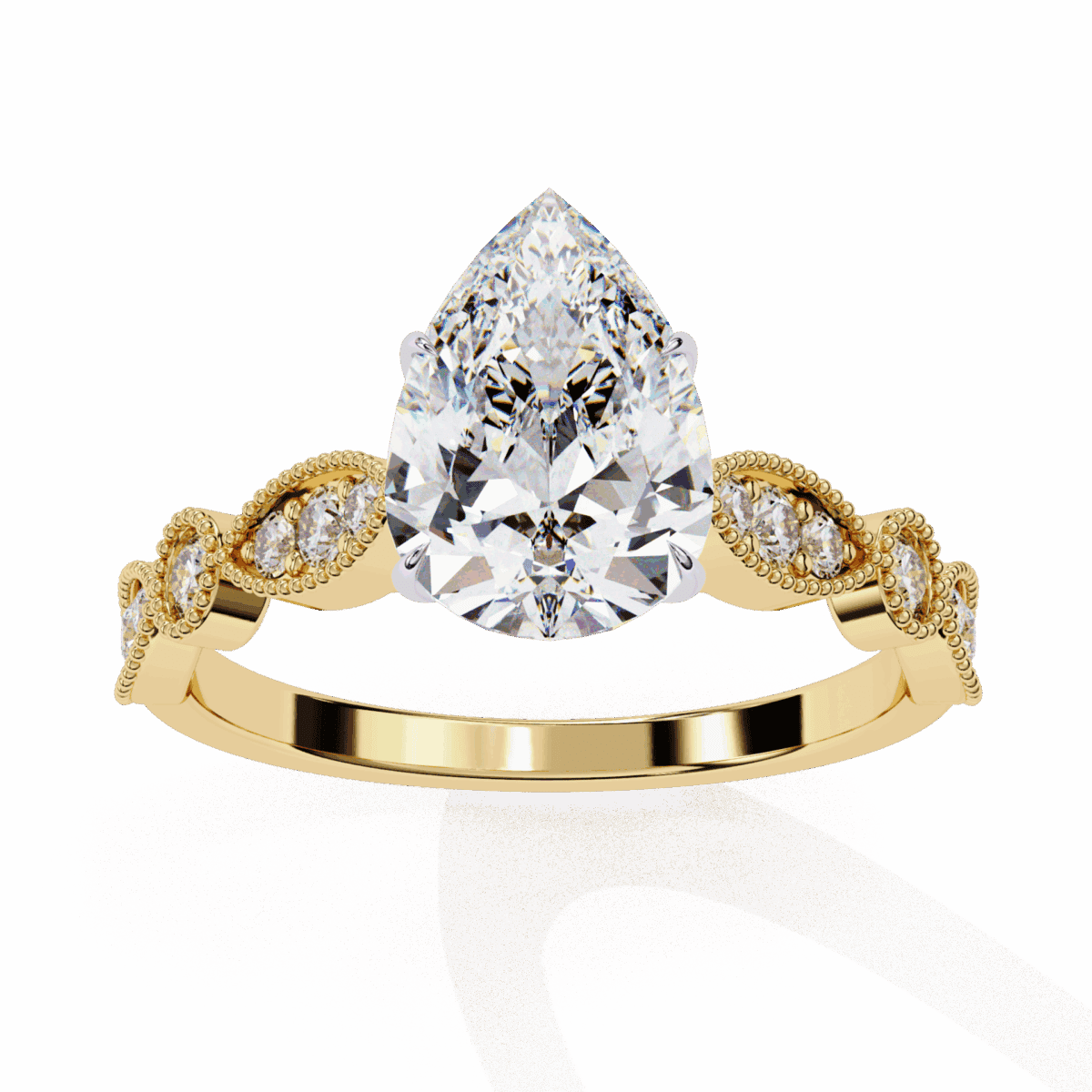 1.25 Carat Pear Cut The One Lab Diamond Solitaire Ring  Image 8