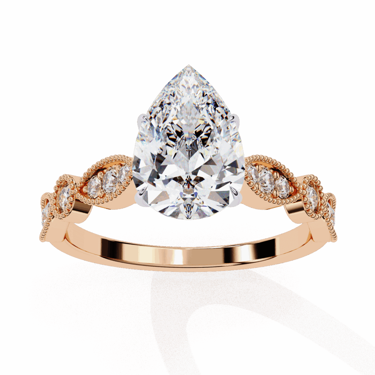 1.25 Carat Pear Cut The One Lab Diamond Solitaire Ring  Image 12