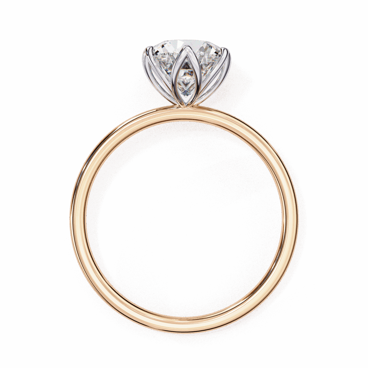 2 Carat Round Cut Eternal Solitaire Band  Image 11