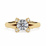 1 Carat Round Cut Solitaire in Hidden Halo - Image 5